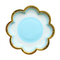 Paper plate flower shape 7/9 inch