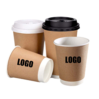 Paper cup double wall 4/8/12/16oz from disposablesInc.com. The best import service in China. Import your disposable items from us.