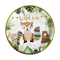 Paper plate round 9 inch