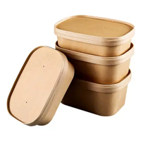 Paper food container 500ml rectangle