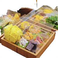 Nine Compartments Takeaway Box With Lid