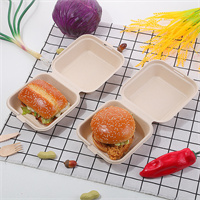 hamburger box clamshell