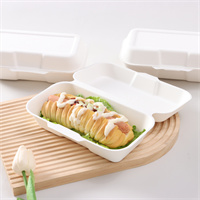 hot dog takeaway box / clamshell