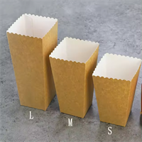 Kraft paper popcorn buckets