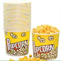Paper popcorn buckets round