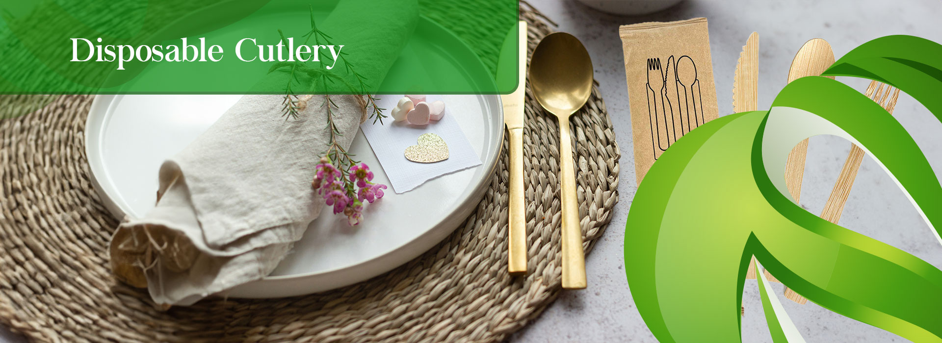 Import cutlery (Pastic (PS, PP), Wood or Sugarcane Bagasse Paper) from DisposablesInc.com