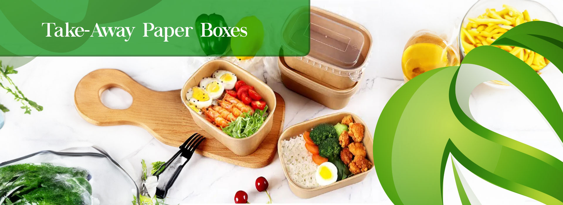 Import Disposable Take-Away Paper Boxes from DisposablesInc.com