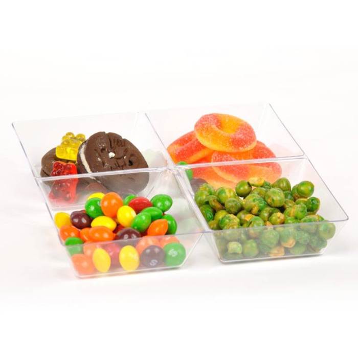  snacks plate 4 Compartment